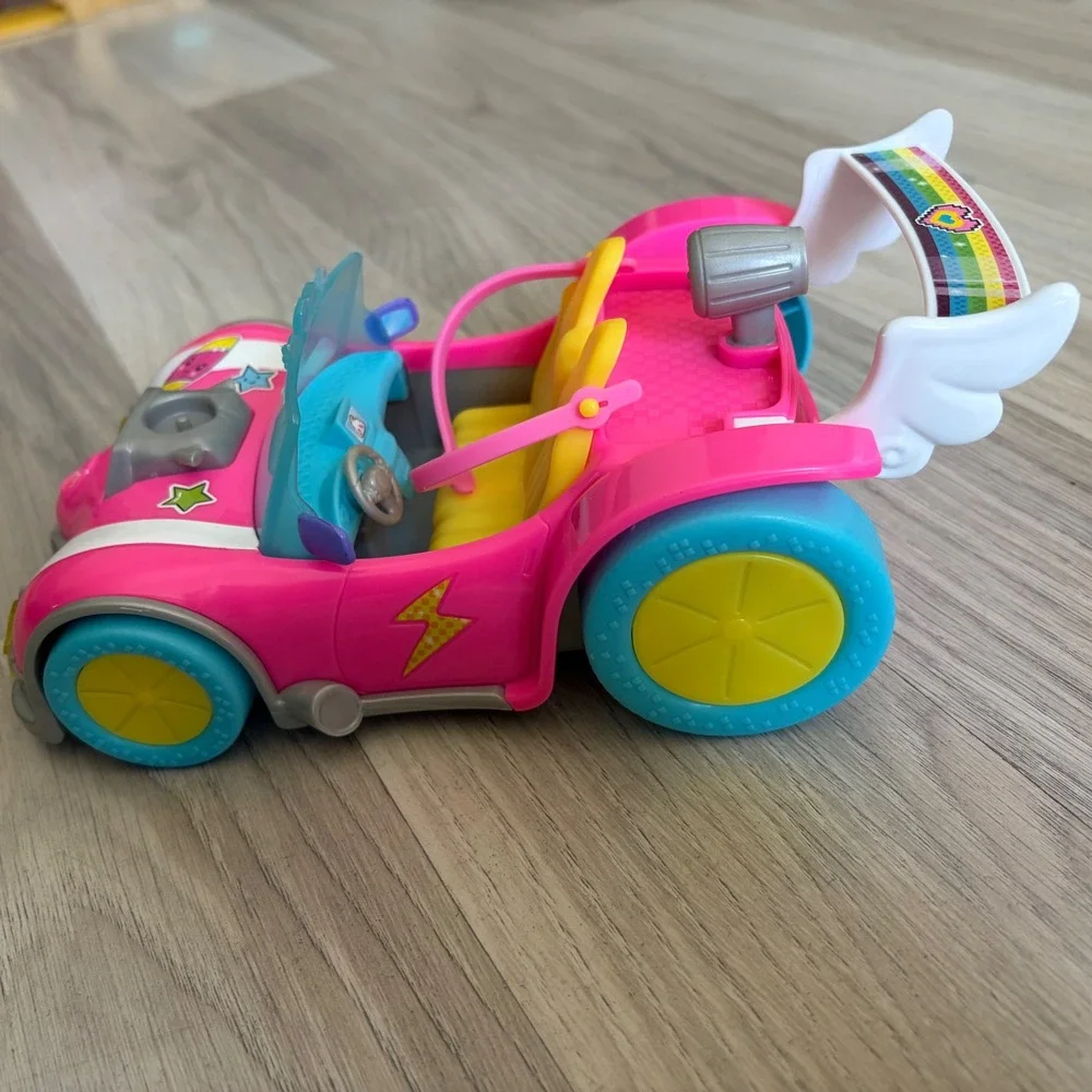 Barbie Dreamtopia Pink Convertible Car Rainbow Winged Spoiler DTW13 2016 Mattel
